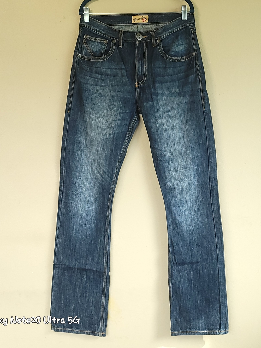 Wrangler 20X No 42 Vintage Bootcut Jeans River Denim 100% Cotton 30x36 Tall